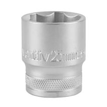 Douille 1/2" 6 pans 25mm chrome vanadium - INVENTIV